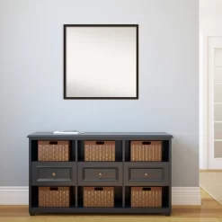 27" X 27" Non-Beveled Carlisle Espresso Narrow Wood Wall Mirror - Amanti Art -Fashion Home Decor Store GUEST bfca4b03 95ba 48b4 a4ee 65fb1f749b22