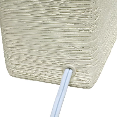 Petite Faux Stone Table Lamp With Fabric Shade - Simple Designs 8 Petite Faux Stone Table Lamp With Fabric Shade - Simple Designs - Image 6