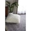 Mina Victory Faux Shearling White Pouf -Fashion Home Decor Store GUEST c3ee418b bd6d 4e28 9f4a c925c5afdf87