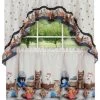 GoodGram Adorable Puppies & Kittens Kitchen Curtain Tier & Swag Set