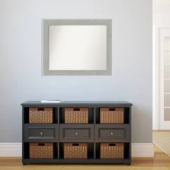 33" X 27" Non-Beveled Glam Linen Gray Wall Mirror - Amanti Art 13 33" X 27" Non-Beveled Glam Linen Gray Wall Mirror - Amanti Art -Fashion Home Decor Store GUEST c63fe503 8a0f 4fb6 96ff 6eea6eb3b431
