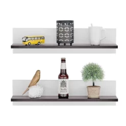 23.62" Set Of 2 Repose Display Photo Ledge Shelves - Danya B. 28 23.62" Set Of 2 Repose Display Photo Ledge Shelves - Danya B. -Fashion Home Decor Store GUEST c658181d 6db2 4adf b200 f94ae60c9d69