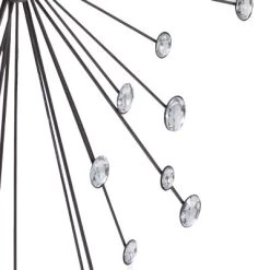 Metal Starburst Wall Decor With Crystal Embellishments Silver - Olivia & May -Fashion Home Decor Store GUEST c6cf42c8 c412 4c1f 9ff9 fa2dc79012a5