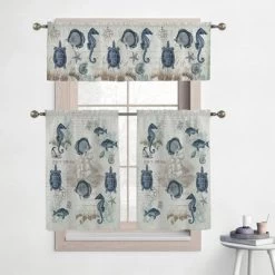 Laural Home Seaside Postcard 3-Pc. Kitchen Tier Set