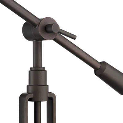 Franklin Iron Works Turnbuckle Rustic Farmhouse Desk Lamp 25" High Oil Rubbed Bronze With USB Charging Port LED Adjustable Metal Shade For Bedroom 8 Franklin Iron Works Turnbuckle Rustic Farmhouse Desk Lamp 25" High Oil Rubbed Bronze With USB Charging Port LED Adjustable Metal Shade For Bedroom - Image 6