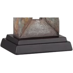 Franklin Iron Works Tahoe Rustic Table Lamp 26" High Natural Stale Rectangular Box Shade For Bedroom Living Room Bedside Nightstand Office Kids House -Fashion Home Decor Store GUEST cb8da7c7 8f9b 4a21 935e 247d36982e28