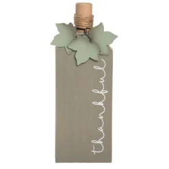 Transpac Wood 11 In. Multicolored Harvest Elongated Pumpkin Decor