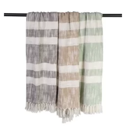 50"x60" Slub Striped Faux Shearling Throw Blanket - Design Imports -Fashion Home Decor Store GUEST cc0cc40d 7530 4147 8a05 cb7855326055