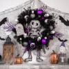 Northlight Purple And Black Spooky Skeleton Pine Halloween Wreath, 24-Inch, Unlit -Fashion Home Decor Store GUEST cc7dbf0d 560a 4cec 937c 531c6e703142