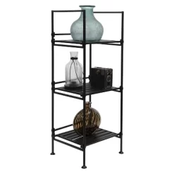 Organize It All 3 Tier Resin Ebonize Collection Square Shelf -Fashion Home Decor Store GUEST cc80efd8 7040 4642 a70d b6ec8b99e57c