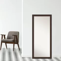 29" X 65" Non-Beveled Lara Bronze Wood Full Length Floor Leaner Mirror - Amanti Art 17 29" X 65" Non-Beveled Lara Bronze Wood Full Length Floor Leaner Mirror - Amanti Art -Fashion Home Decor Store GUEST cd70c009 a61f 4447 9a23 8cb2c2c37f54