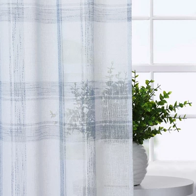 Trinity Buffalo Plaid Gingham Pattern Yarn-Dyed Short Curtains 6 Trinity Buffalo Plaid Gingham Pattern Yarn-Dyed Short Curtains - Image 4