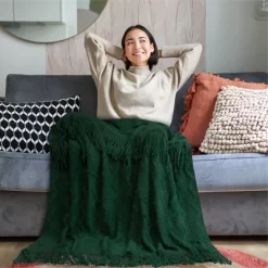 PAVILIA Knit Textured Soft Throw Blanket For Sofa, Living Room Decor, And Bed -Fashion Home Decor Store GUEST cfbeaf5a 6627 47c9 a521 a9eacd8e69fa