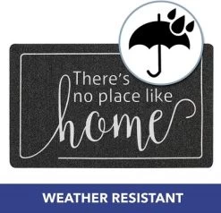 J&V TEXTILES "No Place Like Home" Outdoor Rubber Doormat 18" X 30" 6 J&V TEXTILES "No Place Like Home" Outdoor Rubber Doormat 18" X 30" -Fashion Home Decor Store GUEST d06ea4fb 10e9 4f95 826a 9b906e911bf3