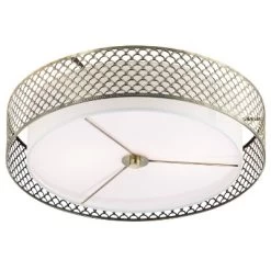 18.25" Leyla Glam Brushed Semi-Flush Mount Ceiling Fixture Sconce Gold - River Of Goods 18 18.25" Leyla Glam Brushed Semi-Flush Mount Ceiling Fixture Sconce Gold - River Of Goods -Fashion Home Decor Store GUEST d0e485df 4122 44f6 a773 11b242a7d095