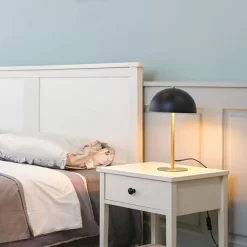 15" Luna Desk Lamp With Brass Accents Matte Black - Globe Electric -Fashion Home Decor Store GUEST d0f56f14 f01d 4303 8e01 65ad0c4032dc