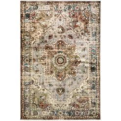 Joanna Distressed Medallion Rug Gray/Rust - Captiv8e Designs -Fashion Home Decor Store GUEST d0f647e1 1a32 4fd3 85c1 20a967d0719c