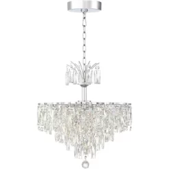 Vienna Full Spectrum Villette Chrome Chandelier 27 1/2" Wide Modern Cascade Crystal 6-Light LED Fixture For Dining Room Foyer Kitchen Island Entryway 15 Vienna Full Spectrum Villette Chrome Chandelier 27 1/2" Wide Modern Cascade Crystal 6-Light LED Fixture For Dining Room Foyer Kitchen Island Entryway -Fashion Home Decor Store GUEST d14fcfbd 30c1 40c3 a053 139699901da9