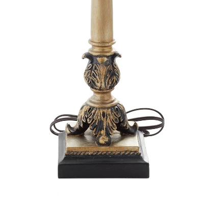 Metal Buffet Lamp With Drum Shade Set Of 2 Gold - Olivia & May 6 Metal Buffet Lamp With Drum Shade Set Of 2 Gold - Olivia & May - Image 4