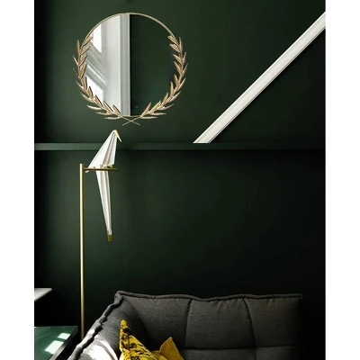 21" Emperor Grecian Round Wall Mirror Gold - Infinity Instruments 7 21" Emperor Grecian Round Wall Mirror Gold - Infinity Instruments - Image 5