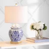 25" Ceramic/Metal Gretchen Ginger Jar Table Lamp (Includes LED Light Bulb) Blue - JONATHAN Y -Fashion Home Decor Store GUEST d3cbeb36 7b5b 4330 b63f 74e80e305e48