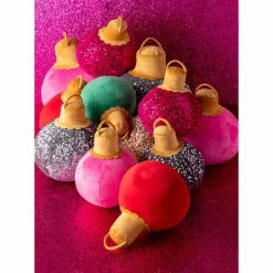 Shiraleah Pink Sparkle Christmas Ornament Bauble Pillow, Medium 13 Shiraleah Pink Sparkle Christmas Ornament Bauble Pillow, Medium -Fashion Home Decor Store GUEST d46bd724 11cd 4eae b4fe ea9340dcb094