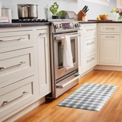 20" X 39" Oversized Cushioned Embossed Gentle Step Anti-Fatigue Kitchen Mat (Buffalo Check)