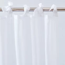 Betsey Johnson Solid Sheer Sheer- 2 Piece- Drapes, White- 74X84 -Fashion Home Decor Store GUEST d6af8455 fb93 4c3e 9916 c9af17073c7a