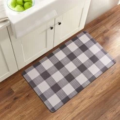 World Rug Gallery Checkered Plaid Anti-Fatigue Standing Mat -Fashion Home Decor Store GUEST d6e190b1 0e94 4b85 b385 72d66a39d50e