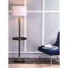 61" Metal Evans End Table Floor Lamp (Includes LED Light Bulb) Black - JONATHAN Y -Fashion Home Decor Store GUEST d7f01ad1 71b4 4cd8 b60d ff336acc942b