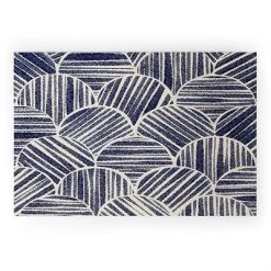 Alisa Galitsyna Navy Blue Striped Pattern Welcome Mat - Society6 -Fashion Home Decor Store GUEST d868c921 b238 4bfc be8b 78bad8b65150