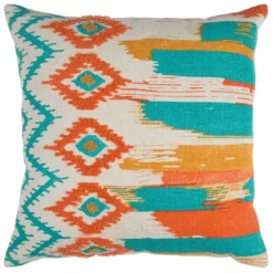 20"x20" Oversize Boho Ikat Square Throw Pillow - Rizzy Home -Fashion Home Decor Store GUEST dc0b190b 7e7c 493a 971f e16ef5676b17