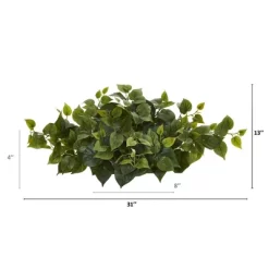 Nearly Natural 31-in Philodendron Artificial Ledge Plant