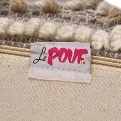 Bonita Large Contemporary Wool And Cotton Pouf Ottoman White/Beige - Christopher Knight Home -Fashion Home Decor Store GUEST e086423e 1715 4cb8 8860 b82d558aeaba