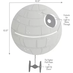 Lambs & Ivy Star Wars Signature LED Light-Up Death Star Wall Decor/Art -Fashion Home Decor Store GUEST e18e46eb 93a3 4398 a83f ad3ee1738d43
