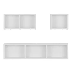 3pc Bauhaus Floating Geometric Cubby Wall Shelf Set - Danya B. -Fashion Home Decor Store GUEST e1ba9155 8a83 4281 bfc3 5049b840f487