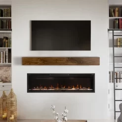 Modern Ember Boone Wood Fireplace Mantel Shelf With Tall Boxed Design -Fashion Home Decor Store GUEST e531ecbf 8853 47f5 97a2 926341b60985