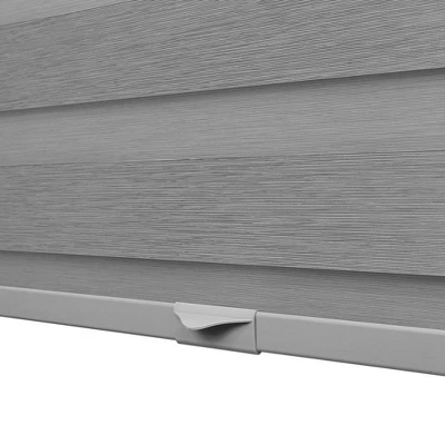 1pc Blackout Cordless Roller Zebra Shade Gray - Lumi Home Furnishings 5 1pc Blackout Cordless Roller Zebra Shade Gray - Lumi Home Furnishings - Image 3