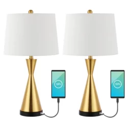 (Set Of 2) 26" Colton Classic French Country Iron LED Table Lamp With USB Charging Port (Includes LED Light Bulb) - JONATHAN Y 16 (Set Of 2) 26" Colton Classic French Country Iron LED Table Lamp With USB Charging Port (Includes LED Light Bulb) - JONATHAN Y -Fashion Home Decor Store GUEST e635d6d3 4622 4a3d b0af f4265eadd5eb