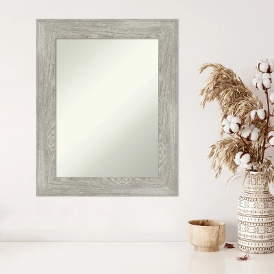 24" X 30" Non-Beveled Dove Gray Wash Wall Mirror - Amanti Art 6 24" X 30" Non-Beveled Dove Gray Wash Wall Mirror - Amanti Art - Image 4