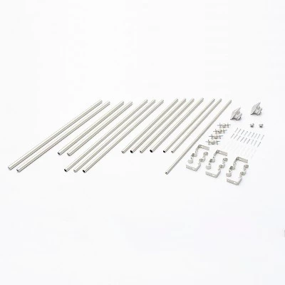 Kenney Mission 3/4" Decorative Bay Window Double Curtain Rod 3 Kenney Mission 3/4" Decorative Bay Window Double Curtain Rod