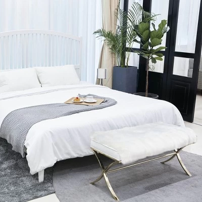 PiccoCasa Artificial Animal Wool Modern Floor Mats 1 Pc 5 PiccoCasa Artificial Animal Wool Modern Floor Mats 1 Pc - Image 3