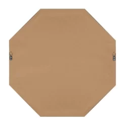 25" X 25" Rhodes Framed Octagon Wall Mirror Gold - Kate And Laurel -Fashion Home Decor Store GUEST ea1c814a 4d27 43fc 9609 6078a09aa4ce