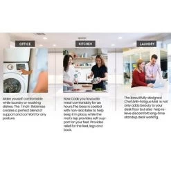 J&V TEXTILES 20" X 55" Oversized Cushioned Anti-Fatigue Kitchen Runner Mat (Rustic Medallion Cream) -Fashion Home Decor Store GUEST eaf9a615 0a29 4421 b12e 9196b2f339da