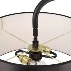 Possini Euro Design Raven Modern 66" Tall Chairside Arc Table Lamp Matte Black Metal Fabric Drum Shade For Living Room Reading Bedroom -Fashion Home Decor Store GUEST eb73aded 6f9b 4867 98f9 72c46973dbb1