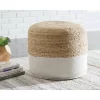 Sweed Valley Pouf Natural/White - Signature Design By Ashley -Fashion Home Decor Store GUEST ebbfef4f 3ac0 4881 9a72 3cc9c14eb243