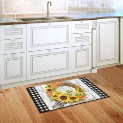 Briarwood Lane Sunflower Fall Wreath Welcome Doormat Autumn Floral Indoor Outdoor 30" X 18" -Fashion Home Decor Store GUEST ec0451d5 2cfa 473e 8075 d60679d30a7b