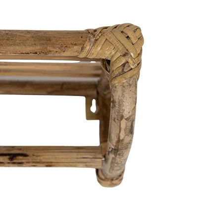 Brown Cane Wall Shelf By Foreside Home & Garden 5 Brown Cane Wall Shelf By Foreside Home & Garden - Image 3