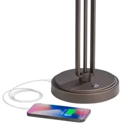 Franklin Iron Works Turnbuckle Rustic Farmhouse Desk Lamp 25" High Oil Rubbed Bronze With USB Charging Port LED Adjustable Metal Shade For Bedroom 12 Franklin Iron Works Turnbuckle Rustic Farmhouse Desk Lamp 25" High Oil Rubbed Bronze With USB Charging Port LED Adjustable Metal Shade For Bedroom -Fashion Home Decor Store GUEST ee5cad06 e421 4683 a727 429ed879e611