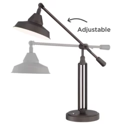 Franklin Iron Works Turnbuckle Rustic Farmhouse Desk Lamp 25" High Oil Rubbed Bronze With USB Charging Port LED Adjustable Metal Shade For Bedroom 16 Franklin Iron Works Turnbuckle Rustic Farmhouse Desk Lamp 25" High Oil Rubbed Bronze With USB Charging Port LED Adjustable Metal Shade For Bedroom -Fashion Home Decor Store GUEST eeb8cdb9 7831 441d 9f5b 5f0c7ace69fd